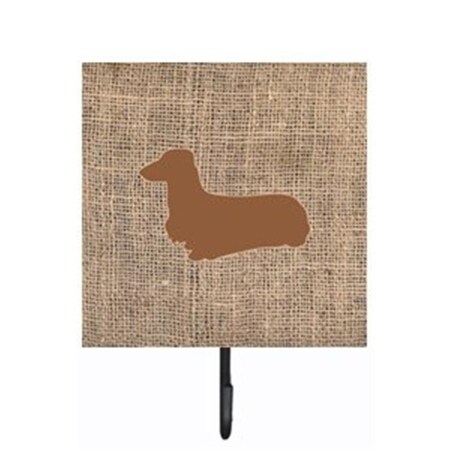 Carolines Treasures Dachshund Burlap and Brown Leash Or Key Holder BB1078-BL-BN-SH4